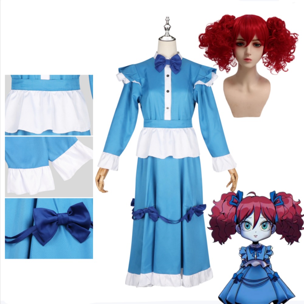 Anime Cosplay Blue Hair - زي تنكري كامل للنساء البالغات بتصميم