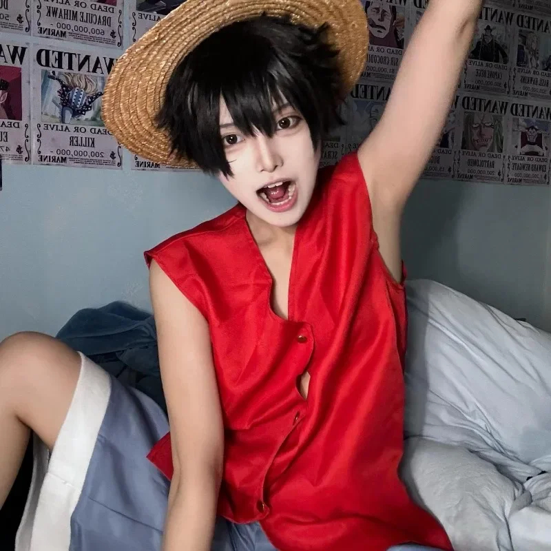 One Piece Straw Hat - قبعة قش على طراز لوفي من