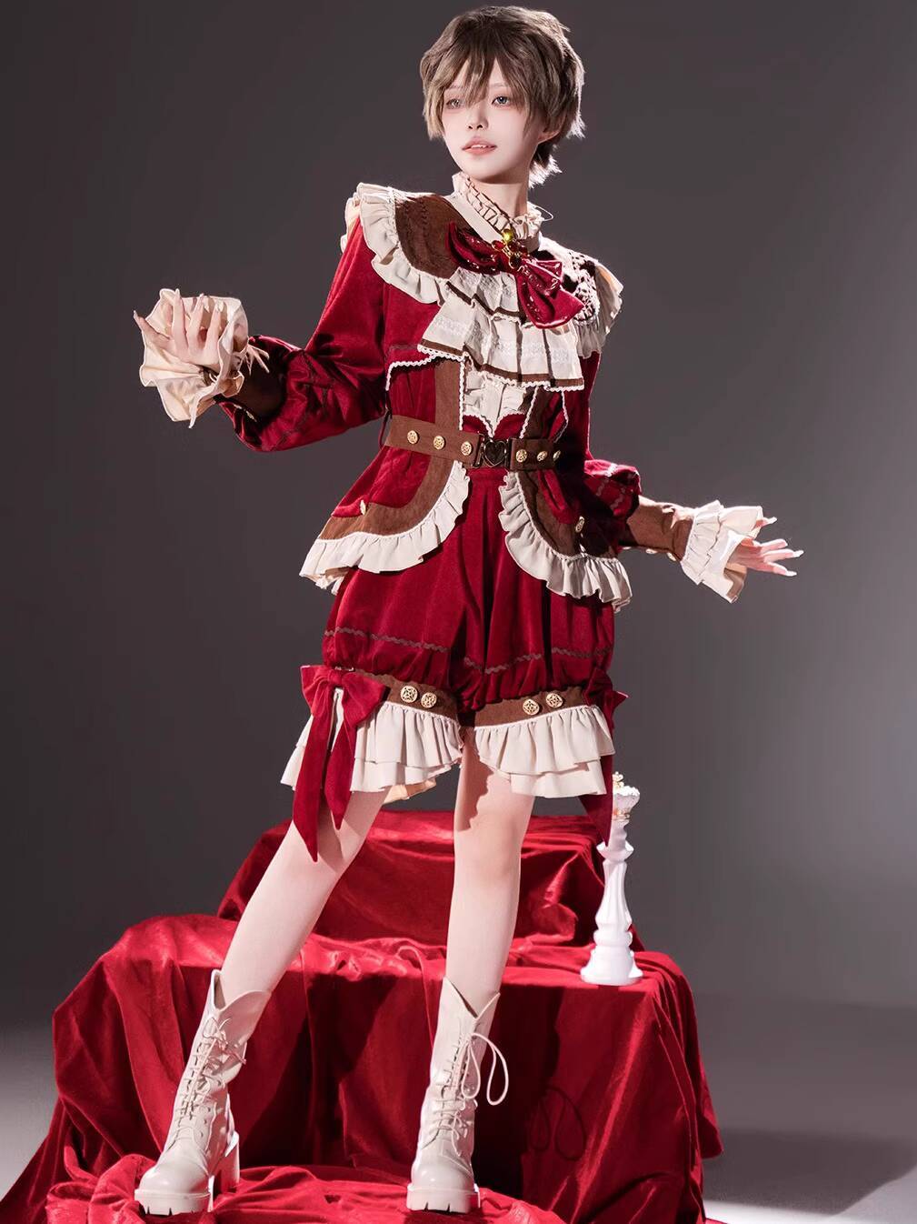 Anime Cosplay Lolita - جديد فطيرة الشاي الأسود لوليتا وانغزي
