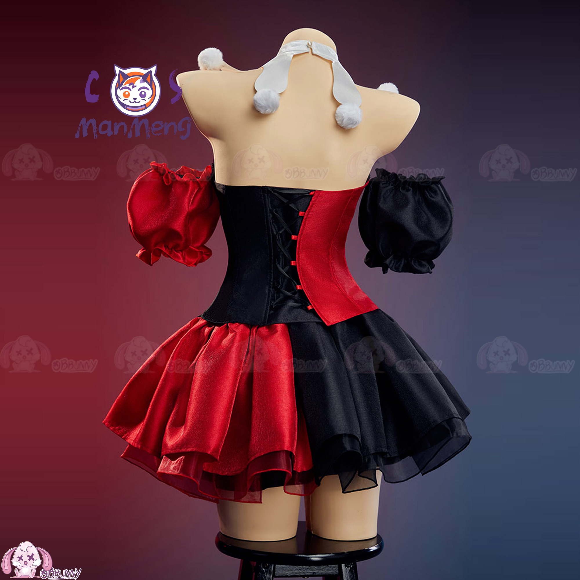 Anime Cosplay Lolita - تنورة خصر جديدة بتصميم مهرج على