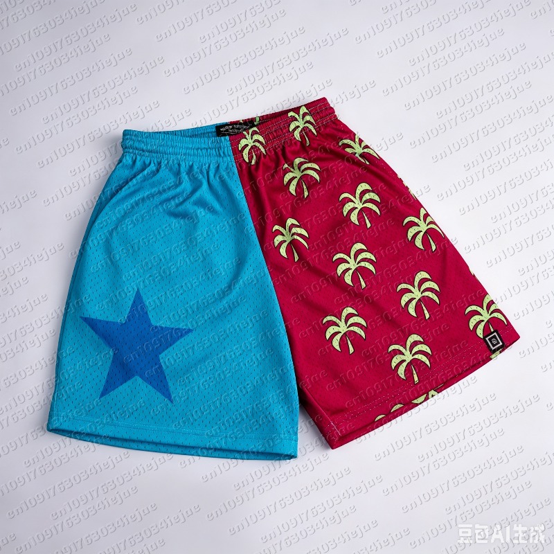 One Piece Straw Hat - شورت شبكي من One Piece Straw