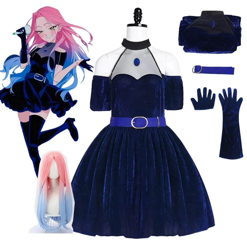 Anime Cosplay Blue Hair - زي تنكري أنمي ألين ستيج ميزي