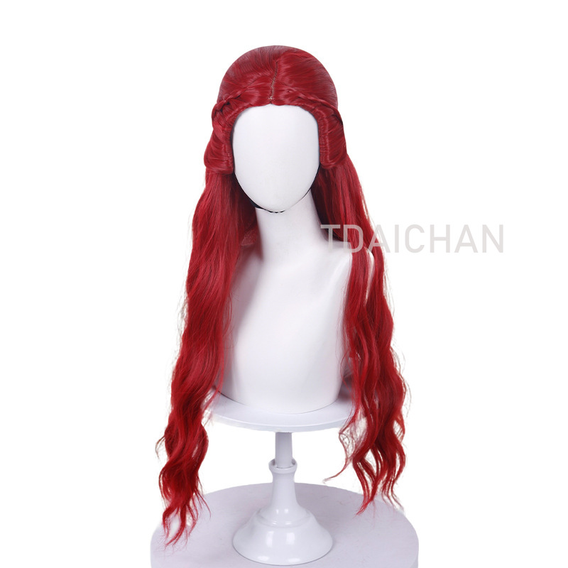 شعر مستعار مجعد للتنكر، تسريحة - مراجعة Anime Cosplay Blue Hair وسعره