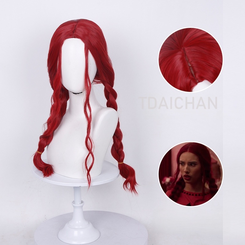 شعر مستعار مجعد للتنكر، تسريحة - مراجعة Anime Cosplay Blue Hair وسعره