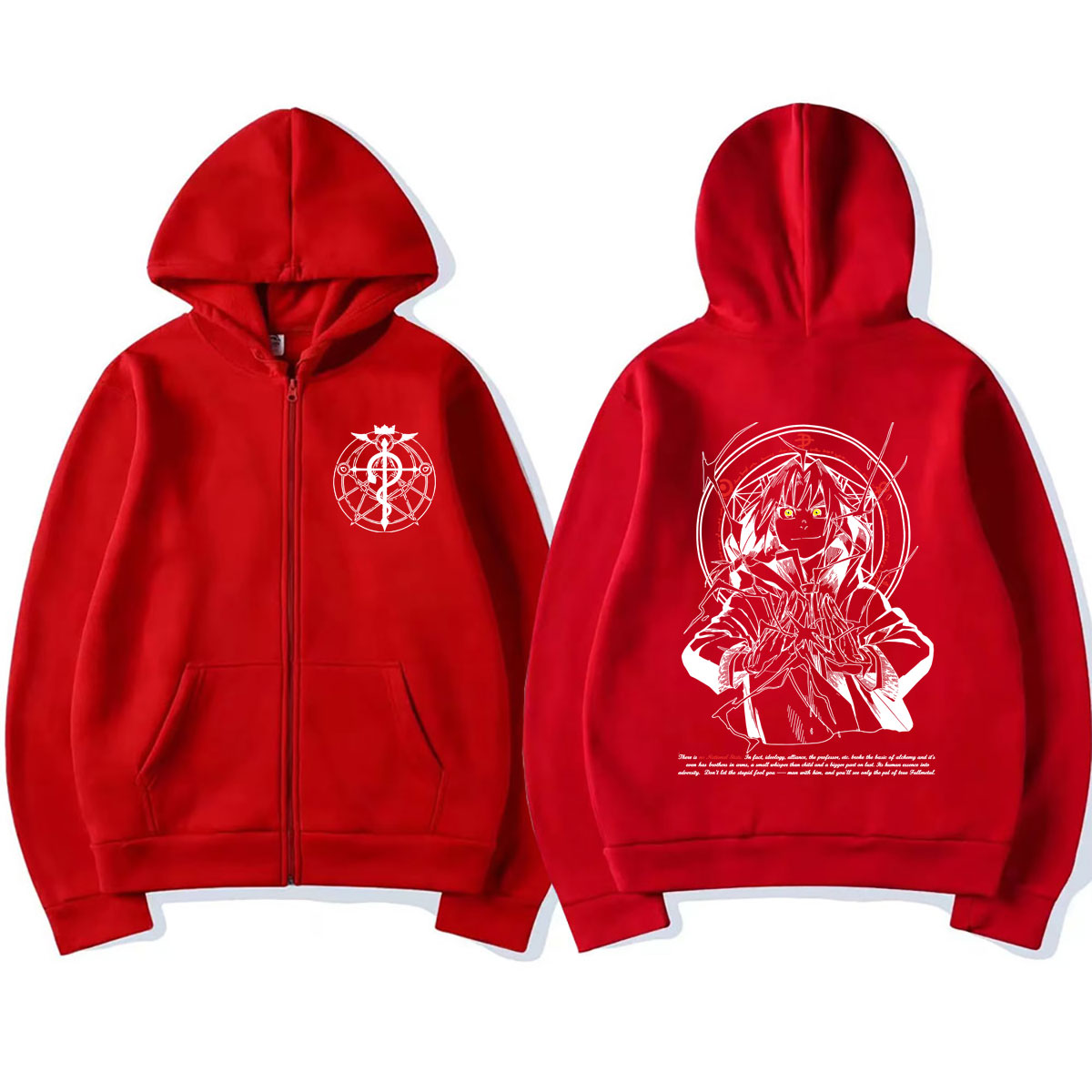 هودي بسحاب بتصميم أنمي فول ميت - مراجعة Fullmetal Alchemist Coat وسعره