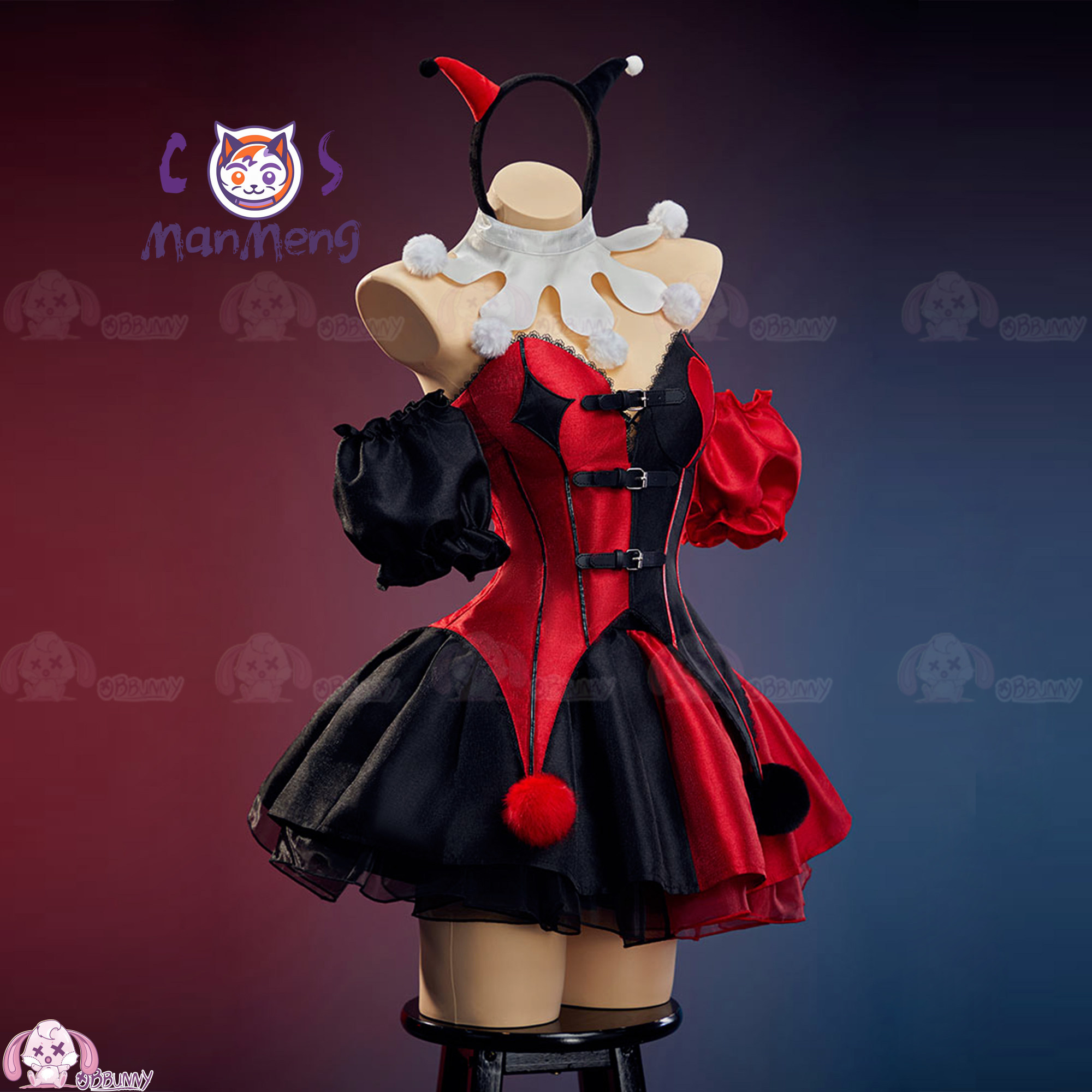 تنورة خصر جديدة بتصميم مهرج عل - مراجعة Anime Cosplay Lolita وسعره