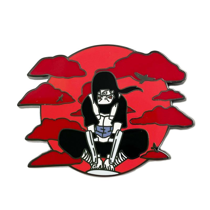 دبوس معدني إيتاشي أوتشيها من L - مراجعة Anime Cosplay Naruto وسعره
