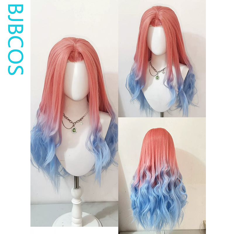 باروكة أنيقة ‌ باروكة ميزي كوس - مراجعة Anime Cosplay Blue Hair وسعره
