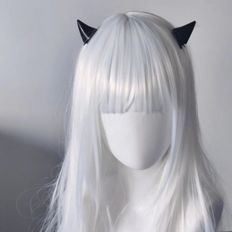 مشابك شعر صغيرة لطيفة على شكل  - مراجعة Anime Cosplay Blue Hair وسعره