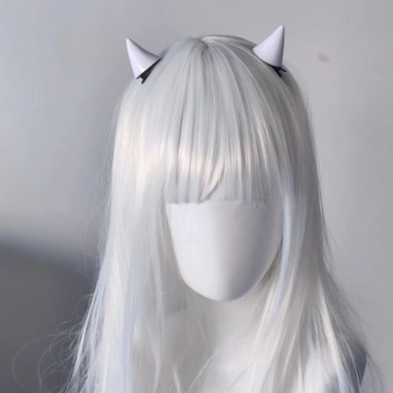 مشابك شعر صغيرة لطيفة على شكل  - مراجعة Anime Cosplay Blue Hair وسعره