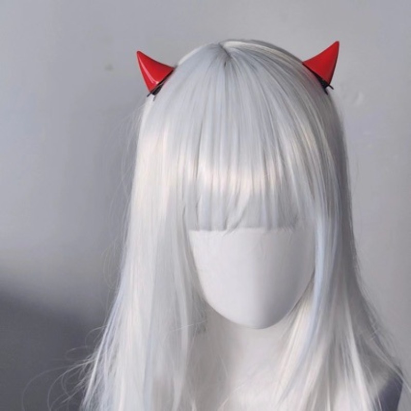 مشابك شعر صغيرة لطيفة على شكل  - مراجعة Anime Cosplay Blue Hair وسعره