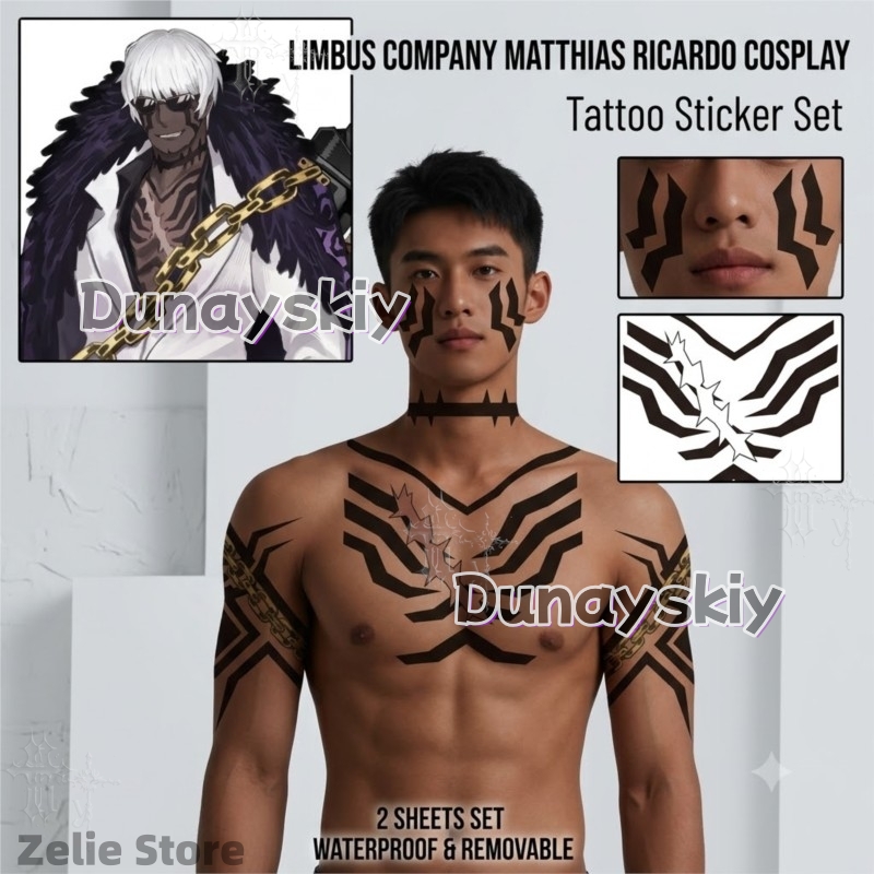 ملصقات وشم مؤقتة مخصصة من شركة - مراجعة Anime Cosplay Face وسعره