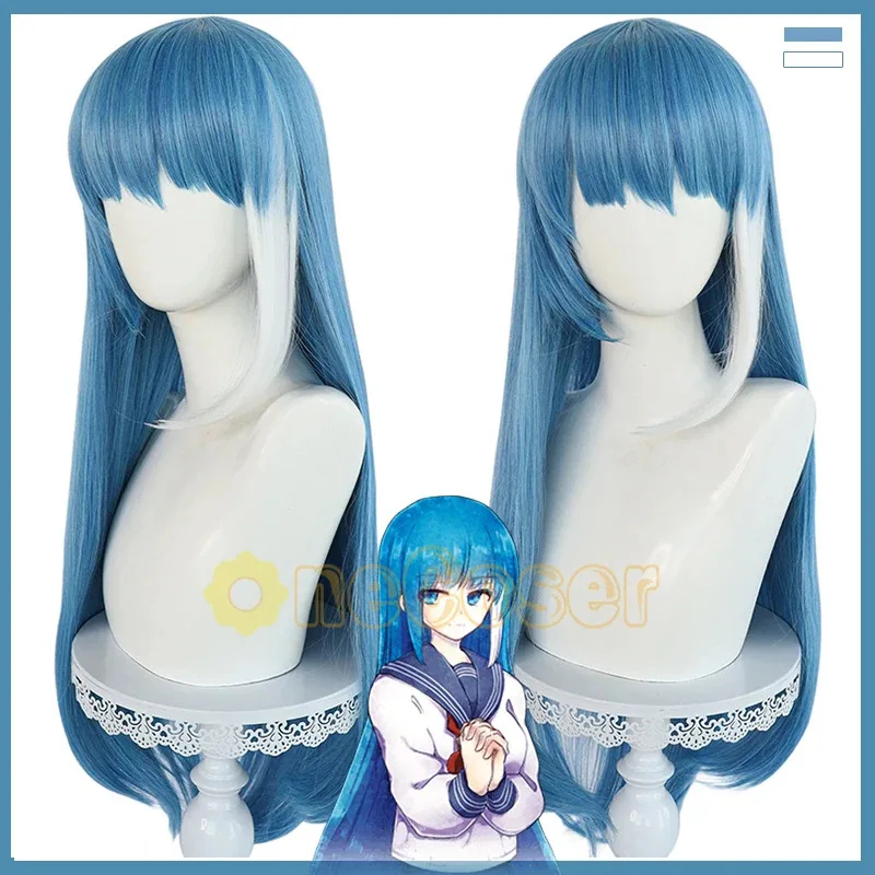 شعر مستعار طويل من الألياف الز - مراجعة Anime Cosplay Blue Hair وسعره