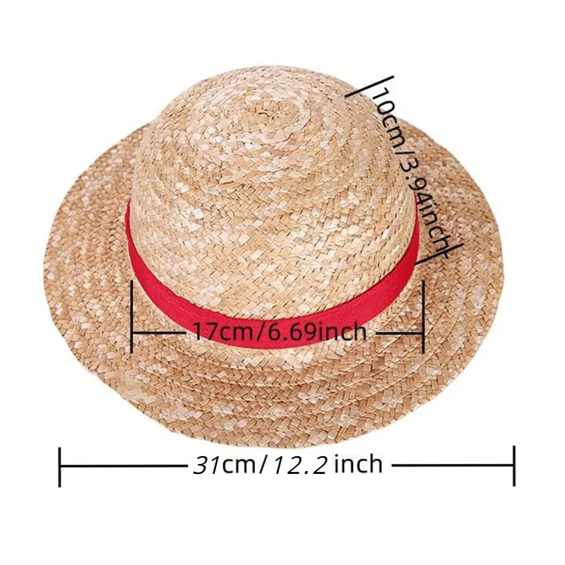 قبعة قش للتنكر على طراز الأنمي - مراجعة One Piece Straw Hat وسعره