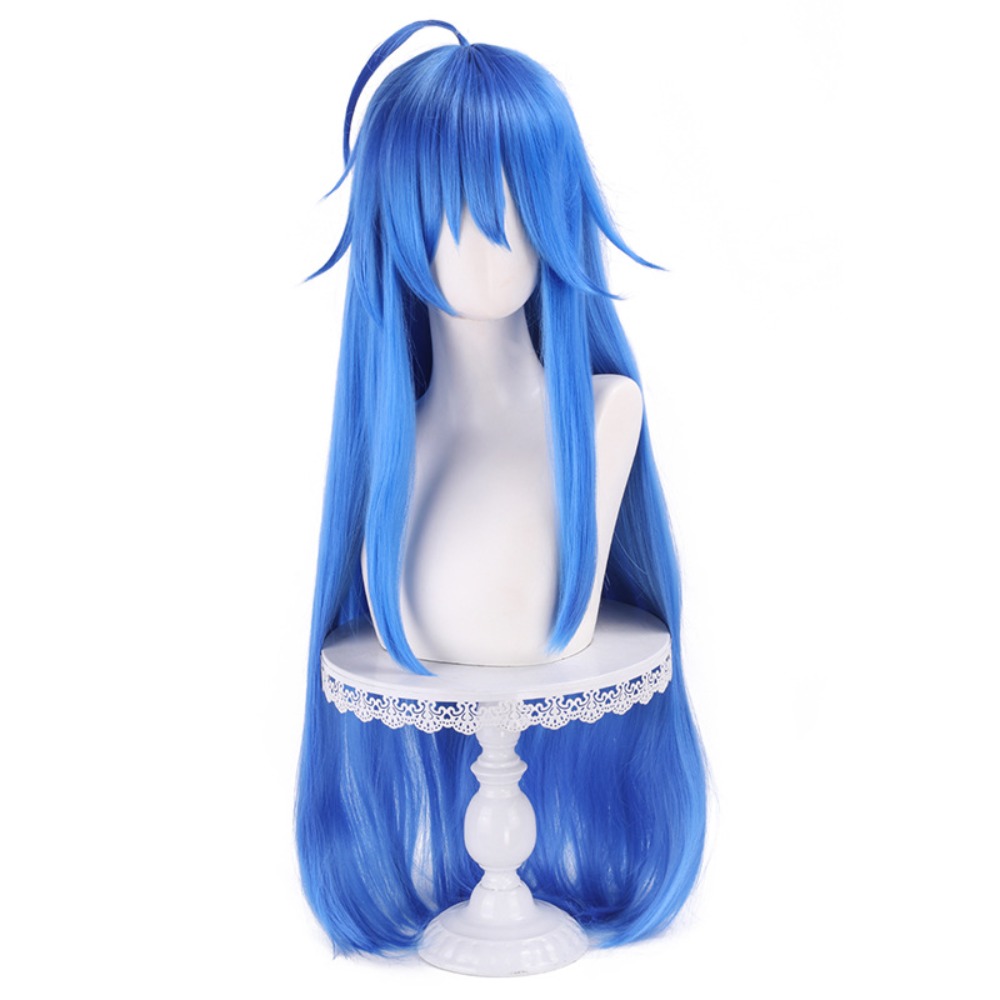 شعر مستعار للتنكر من أنمي لاكي - مراجعة Anime Cosplay Blue Hair وسعره