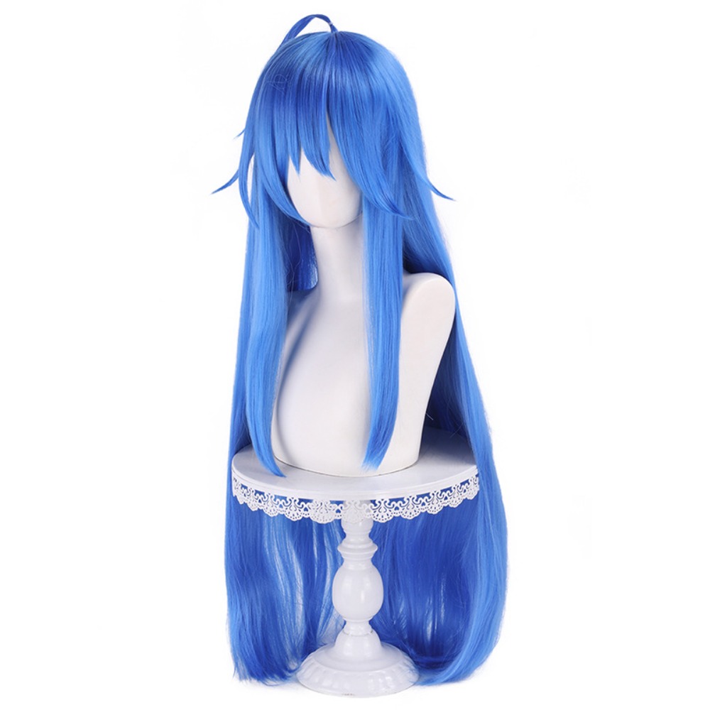 شعر مستعار للتنكر من أنمي لاكي - مراجعة Anime Cosplay Blue Hair وسعره