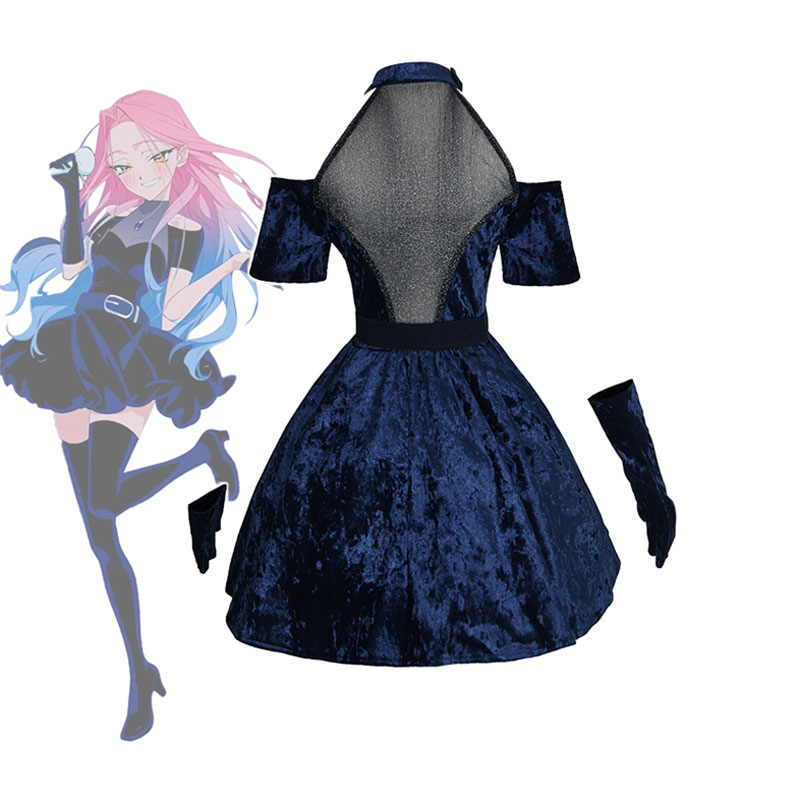 زي تنكري ميزي أنمي على شكل كائ - مراجعة Anime Cosplay Blue Hair وسعره