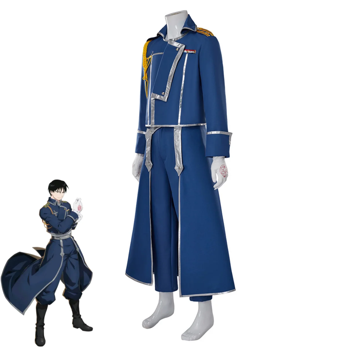 الأزرق القتال الزي العسكري معط - مراجعة Fullmetal Alchemist Coat وسعره