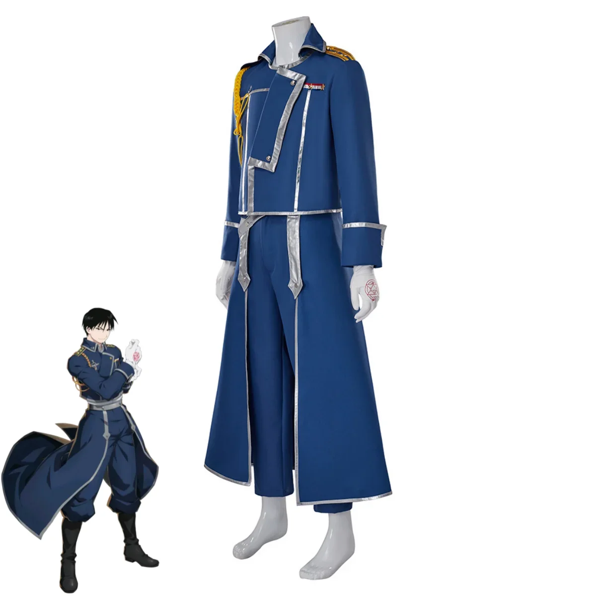 الأزرق القتال الزي العسكري معط - مراجعة Fullmetal Alchemist Coat وسعره