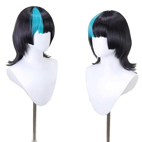 شعر مستعار أنمي كيرارا هوشي أز - مراجعة Anime Cosplay Blue Hair وسعره